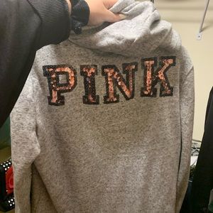 VS PINK Grey hoodie
